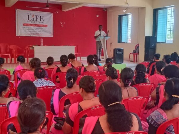 Importance of waste management and training to Teachers at Chedare Village Alibaug